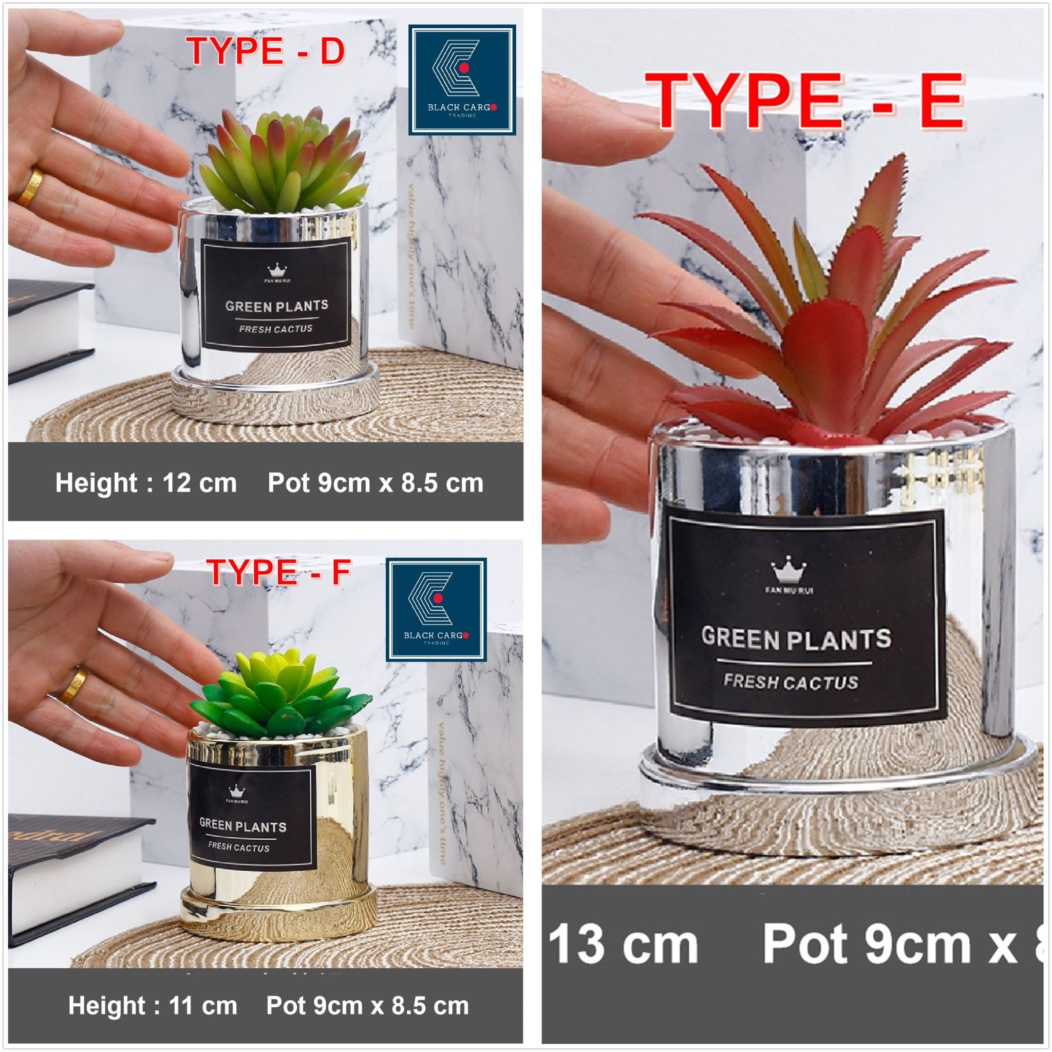 Artificial Succulent Plant Decorative Potted Plant - Referdeal