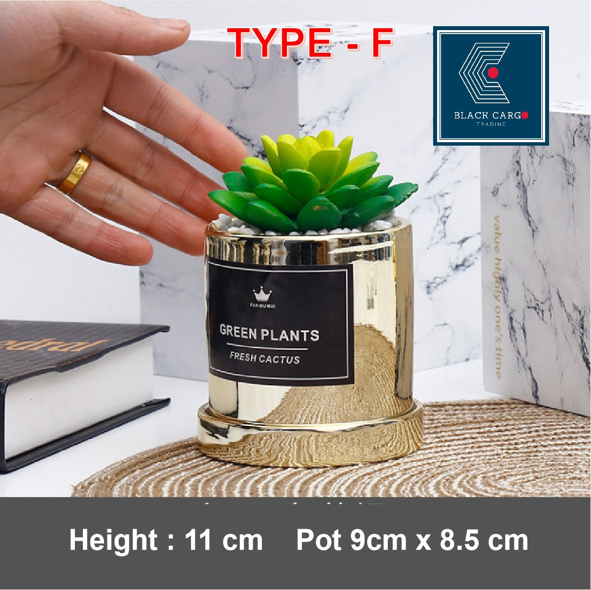 Artificial Succulent Plant Decorative Potted Plant - Referdeal