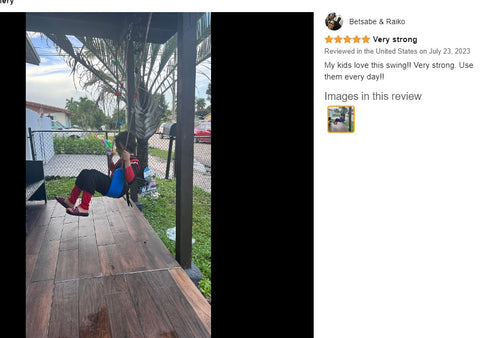 Kid's Outdoor Playground Tree Swing with Adjustable Ropes Kits-Blue