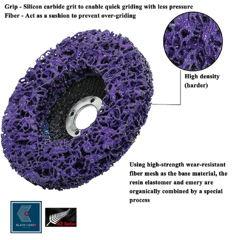 Abrasive Disc Wheel Paint Cleaner Rust Remover Oxidation for Angle Grinder 2Pcs - Referdeal