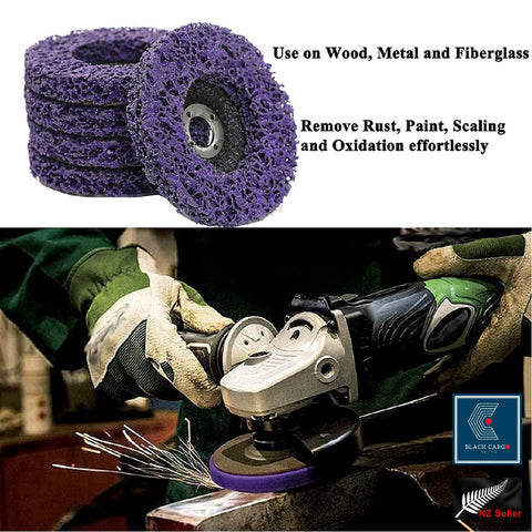 Abrasive Disc Wheel Paint Cleaner Rust Remover Oxidation for Angle Grinder 2Pcs - Referdeal