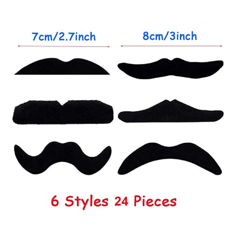 2 Packs Party Mustache Party Toy Halloween Cosplay Self Adhesive Party Favours