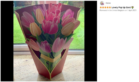 Mother’s Day Gift Pop Up Flower Bouquet Greeting Card 3D Birthday Festival Gift Card Lily