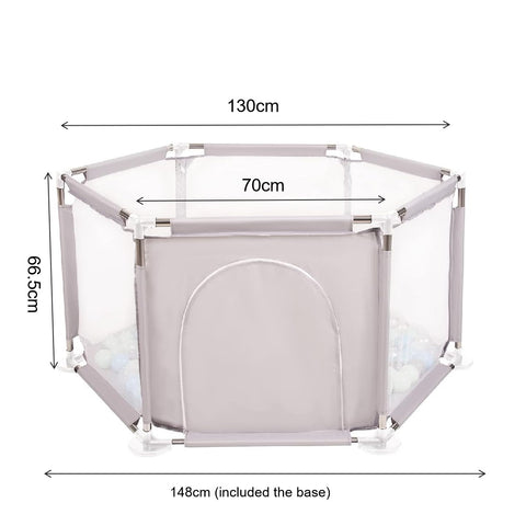 Portable Playpen Baby Safety Gate Play Pen Play Gym Mat 130cm