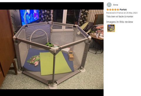 Portable Playpen Baby Safety Gate Play Pen Play Gym Mat 130cm