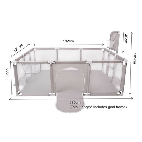 Portable Playpen Baby Safety Gate Play Pen Play Gym Mat 182cm