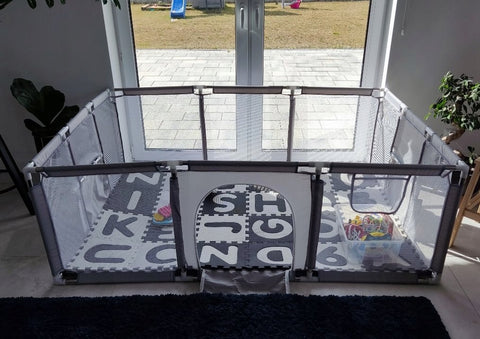 Portable Playpen Baby Safety Gate Play Pen Play Gym Mat 182cm