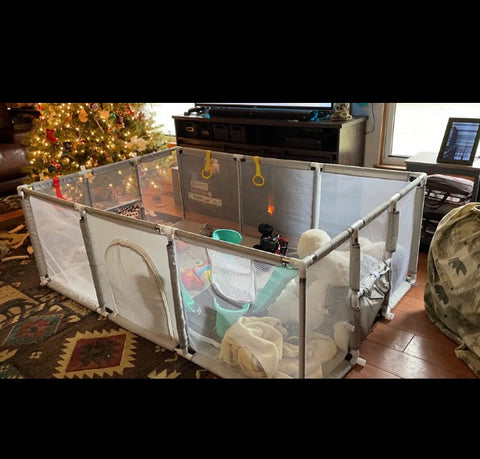 Portable Playpen Baby Safety Gate Play Pen Play Gym Mat 182cm