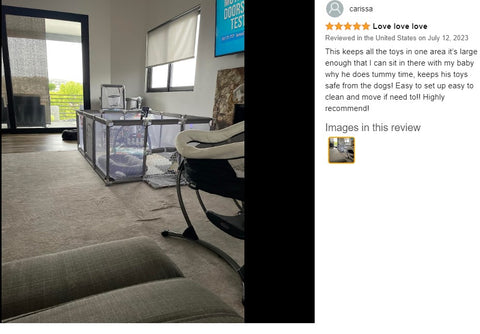 Portable Playpen Baby Safety Gate Play Pen Play Gym Mat 182cm