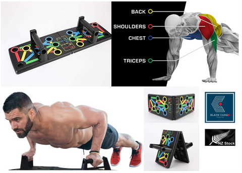 Adjustable WorkouBench Gym training equipment Push Up Board 14in1