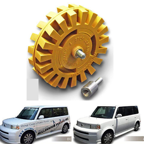 4 Inch Rubber Eraser Wheel Decal Eraser Wheel Adhesive Remover