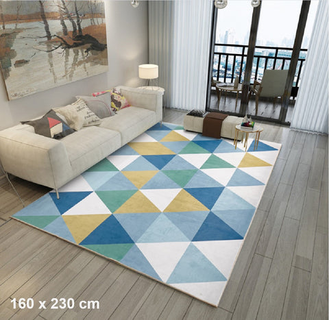Modern Area Rug Contemporary living room Non-Slip Floor Mat 160cm x 230cm- J09