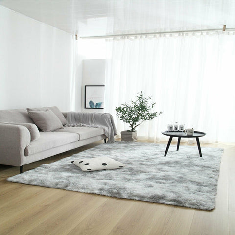 Ultra Soft Area Modern Fluffy Rugs Mats 160cm x 230cm - Light Grey