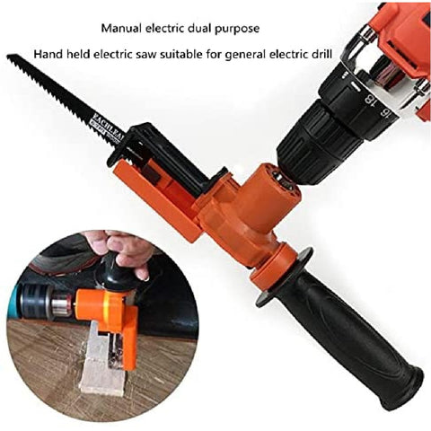 Cordless Reciprocating Saw Kit Saw Adapter Electric Drill Tool Attachment