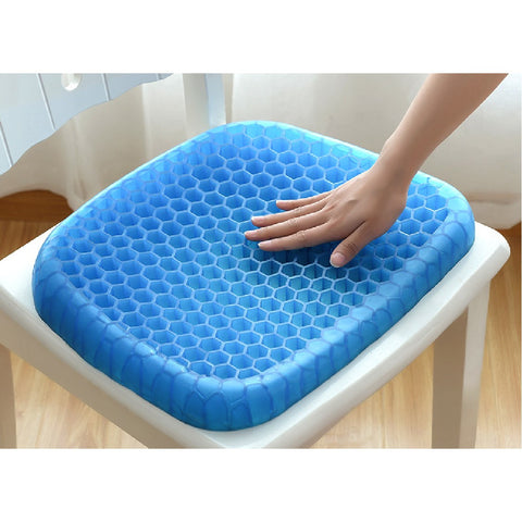 Honeycomb Design Gel Chair Seat Cushion Cool Gel Cushion with Seat Cover