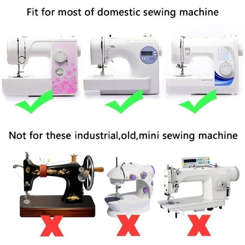 Sewing Machine Presser Foot Feet Kit Set 32Pcs Brother Singer Elna Janome Sewing