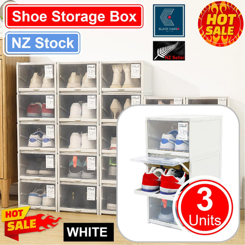 Shoe Storage Box Shoe Rack White