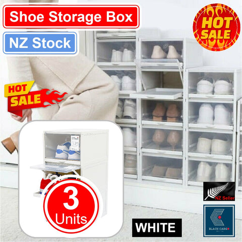 Shoe Storage Box Shoe Rack White