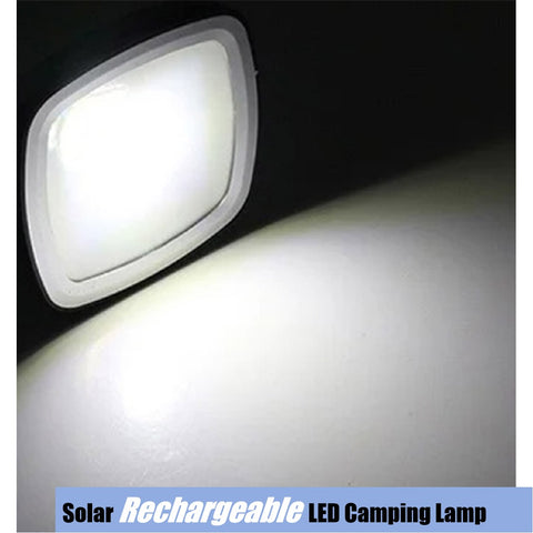 Solar Rechargeable LED Camping Tent Lamp COB torch lights
