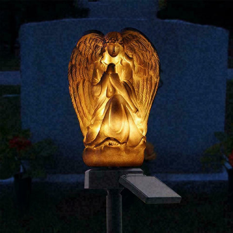 Solar Power Light- LED Praying Angel Garden Decorations Statues