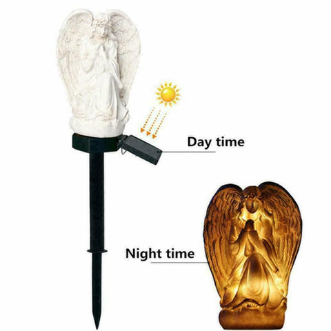 Solar Power Light- LED Praying Angel Garden Decorations Statues