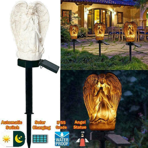 Solar Power Light- LED Praying Angel Garden Decorations Statues