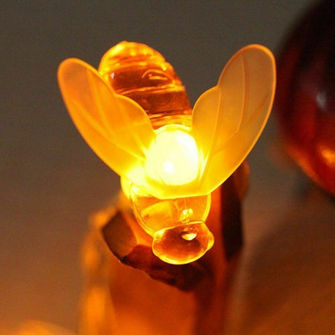 Solar Lights String Lights 20pcs Bee lights