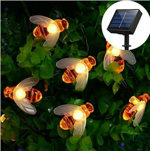 Solar Lights String Lights 20pcs Bee lights