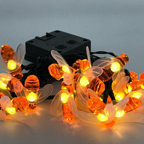 Solar Lights String Lights 20pcs Bee lights