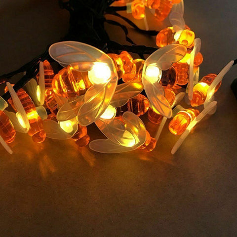 Solar Lights String Lights 20pcs Bee lights