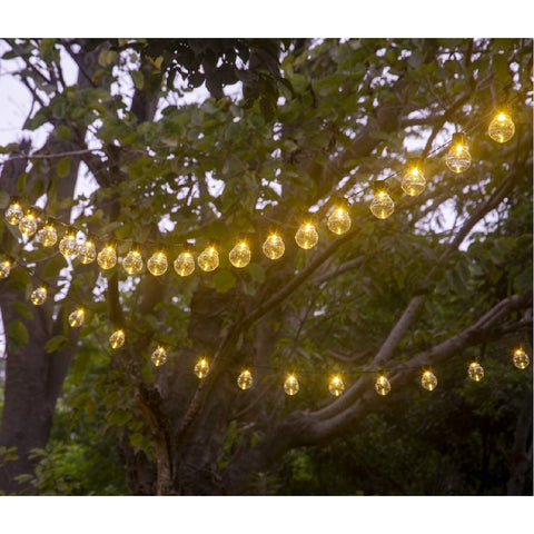 Solar Powered Outdoor String Lights with 10 Globe Bulbs 3.5Meter