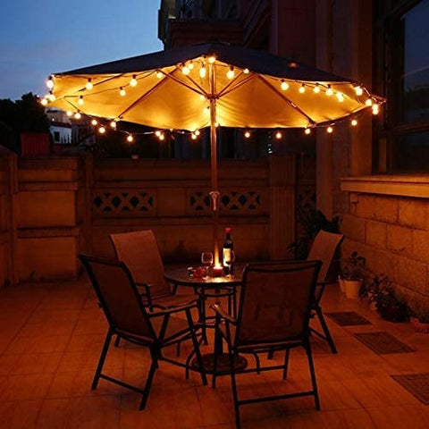 Solar Powered Outdoor String Lights with 10 Globe Bulbs 3.5Meter