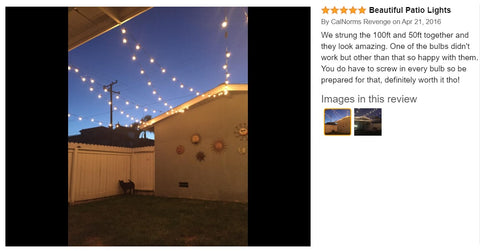 Solar Powered Outdoor String Lights with 10 Globe Bulbs 3.5Meter