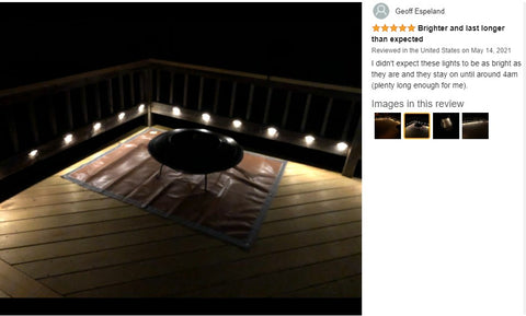 Solar Lights 4Pcs LED Deck Lights Outdoor Path Garden Stairs Step Lamp