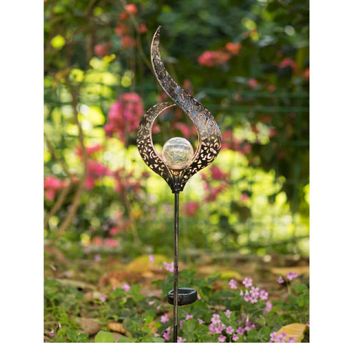 Solar Lights Flame Metal Art IP44 Waterproof