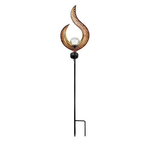 Solar Lights Flame Metal Art 83CM