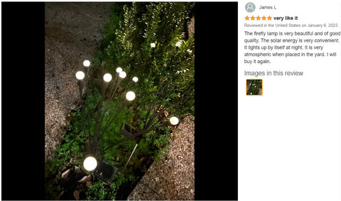 Solar Garden Lights set 10Pcs Firefly Bulb Lights Waterproof Garden Decoration