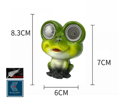 Solar Garden Light Frog Statue