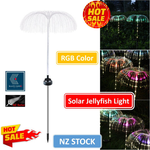 Solar Firework Lights 7 Color Changing Flowers Waterproof Garden Lights