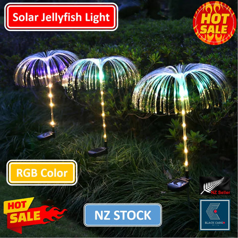 Solar Firework Lights 7 Color Changing Flowers Waterproof Garden Lights