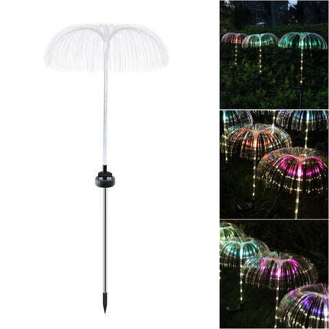 Solar Firework Lights 7 Color Changing Flowers Waterproof Garden Lights