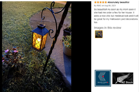 Solar Oil Lamp Lantern Medium