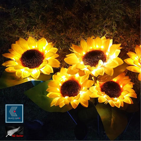 Outdoor Solar Garden Stake Lights Solar Powered Light Sunflower