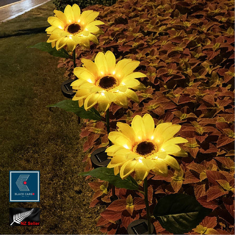 Outdoor Solar Garden Stake Lights Solar Powered Light Sunflower