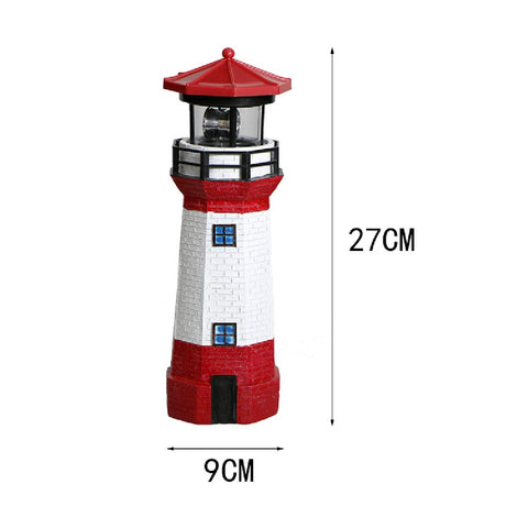 Solar Light Solar Lighthouse with Rotating Lamp 27cm