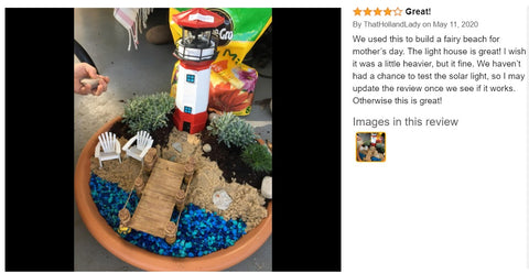 Solar Light Solar Lighthouse with Rotating Lamp 27cm