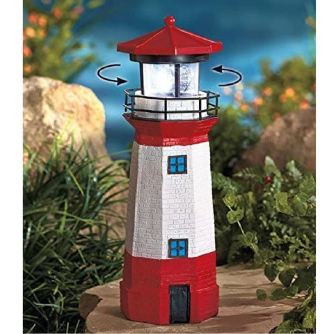 Solar Light Solar Lighthouse with Rotating Lamp 27cm