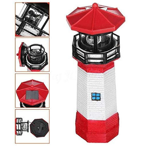 Solar Light Solar Lighthouse with Rotating Lamp 27cm