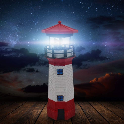 Solar Light Solar Lighthouse with Rotating Lamp 27cm