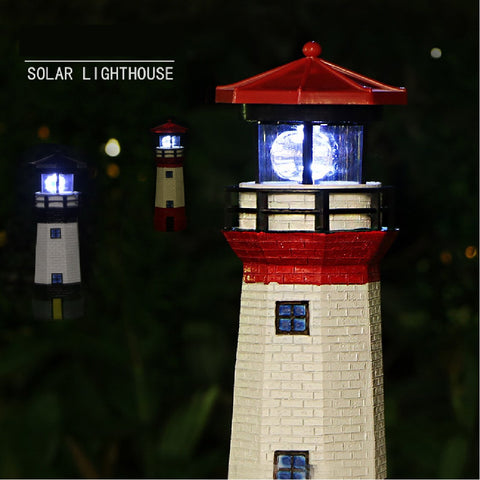 Solar Light Solar Lighthouse with Rotating Lamp 27cm